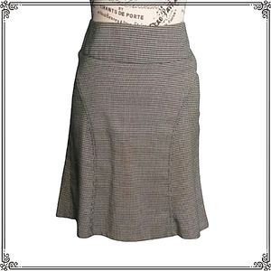 Retro Y2K A Line Pin Check Knee Length Skirt Size Sm